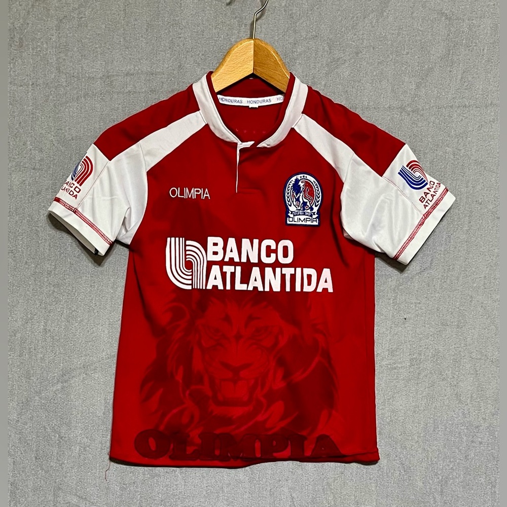 Kids Olimpia Honduras Red And White Soccer‎ Jersey Size 12
